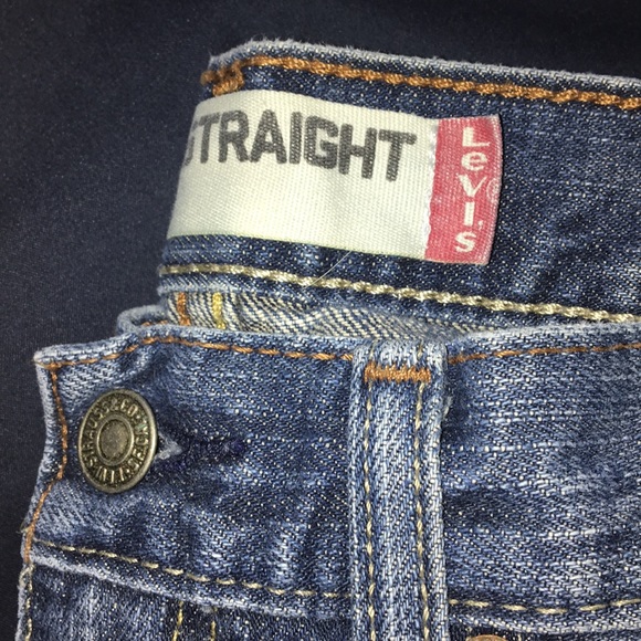 Levi Slim Straight Blue Denim - Picture 2 of 3
